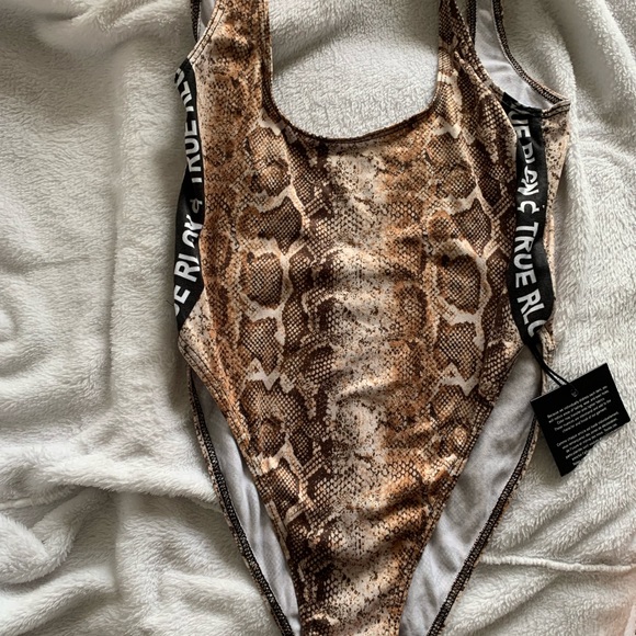 True Religion Python print bodysuit/ bathing suit - Picture 2 of 6